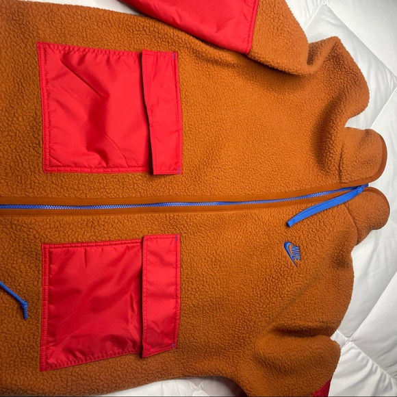 New Nike SW Sport Essentials+
Men's Fleece Full-Zip Jacket
Orange/Blue/ Red
M - Picture 12 of 13